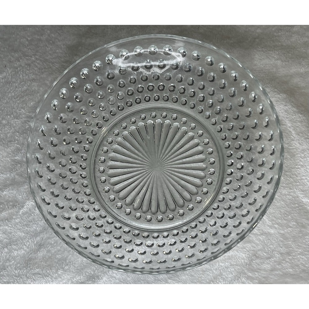 Vintage Anchor Hocking Clear Hobnail Bowl 7" Thousand Eyes